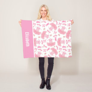 Manta Polar Patrón Ballerina y Tutu