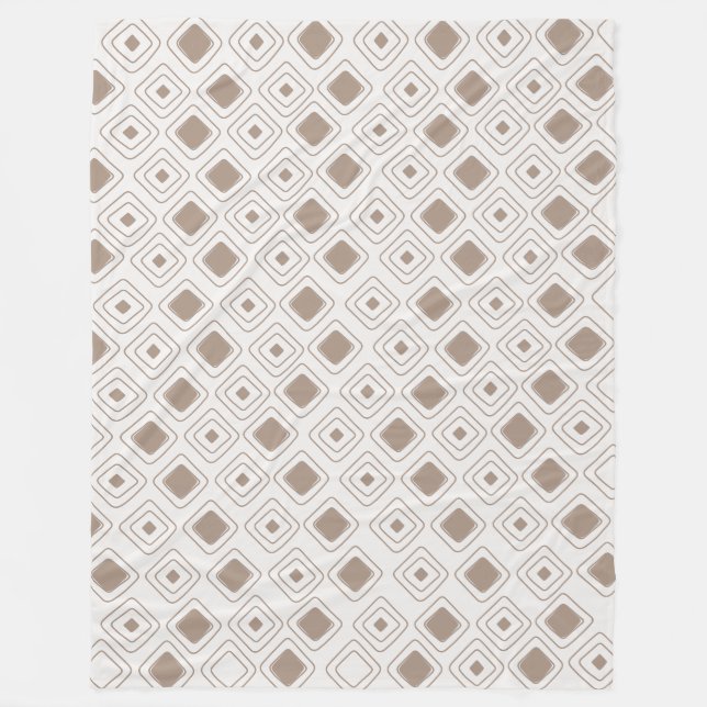 Manta Polar Patrón Bho Neutral Tribal Geométrico Azteca Suave (Anverso)