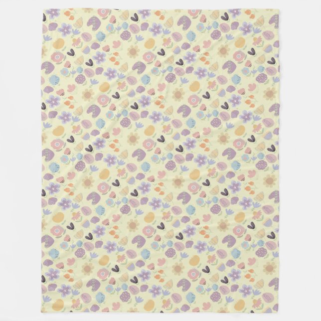 Manta Polar Patrón Boho 02.w LYellow BG (Anverso)