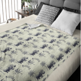 Manta Polar Patrón botánico del río Nilo