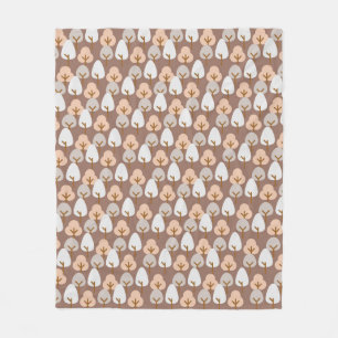 Manta Polar Patrón botánico Pine Trees Acogedor Otoño