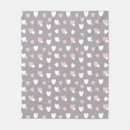 Manta Polar Patrón cardíaco San Valentín