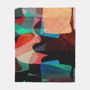 Manta Polar Patrón clásico de pintura de textura geométrica