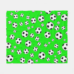Manta Polar Patrón continuo de balón de fútbol 