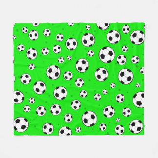 Manta Polar Patrón continuo de balón de fútbol