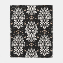 Patrón continuo de Damasco bonito