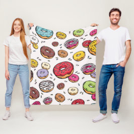 Manta Polar Patrón continuo de donas