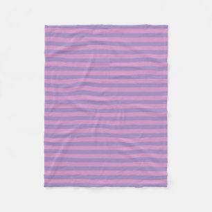 Manta Polar Patrón continuo de rayas rosa morado