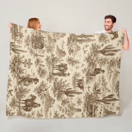 Manta Polar Patrón continuo de toile del desierto occidental v