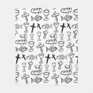 Manta Polar Patrón cristiano