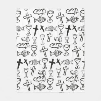 Manta Polar Patrón cristiano