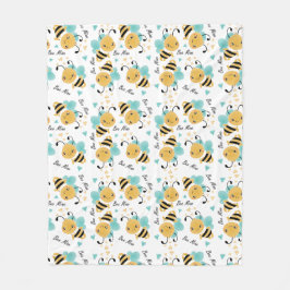 Manta Polar Patrón de abejorros de minas