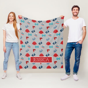 Manta Polar Patrón de accesorios de moda para invierno person
