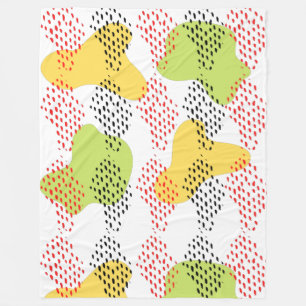 Manta Polar Patrón de acuarela abstracto moderno