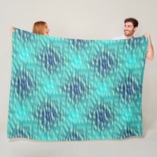 Manta Polar Patrón de agua de estanques claros y oscuros