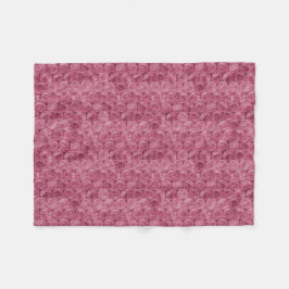 Manta Polar Patrón de ajuste de burbujas rosa