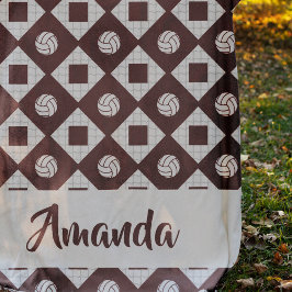 Manta Polar Patrón de arglos de voleibol maroico