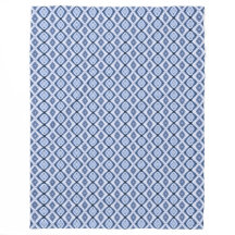 Patrón de armonía de diamantes azules Fleece cálid