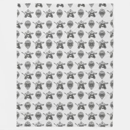 Manta Polar Patrón de arquero y máscara de hockey inspirado en