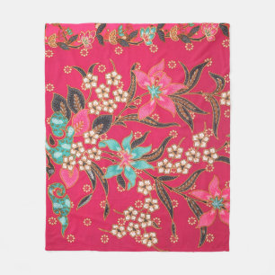 Manta Polar Patrón de arte batik indonesio malasio