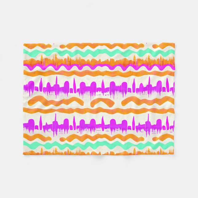 Manta Polar Patrón de arte callejero de graffiti urbano de ciu (Frente (Horizontal))