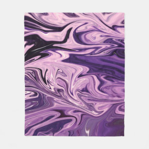 Manta Polar Patrón de arte de galaxia azul