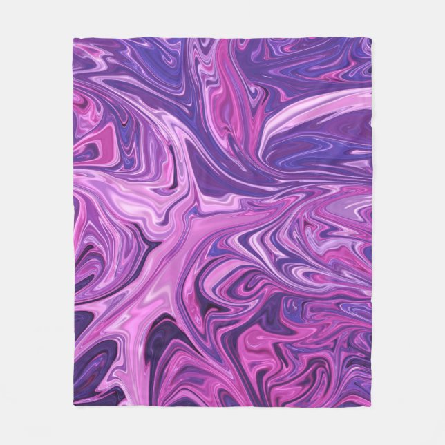 Manta Polar Patrón de arte galáctico (Anverso)