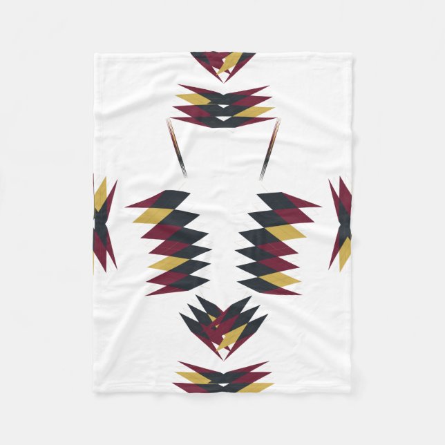 Manta Polar Patrón de arte nativo del suroeste (Anverso)