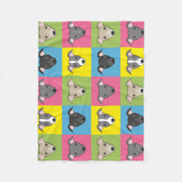 Manta Polar Patrón de arte pop personalizado italiano