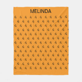 Manta Polar Patrón de bailarinas Inspiradoras de silueta