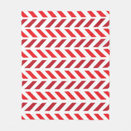 Manta Polar Patrón de banda de zigzag de maroon rojo