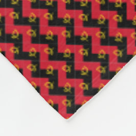 Manta Polar Patrón de bandera de Angola de mosaico
