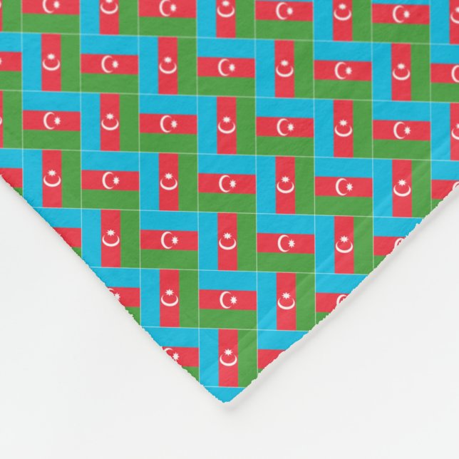 Manta Polar Patrón de bandera de Azerbaiyán (Esquina)