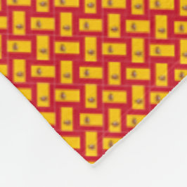 Manta Polar Patrón de bandera de España de parches