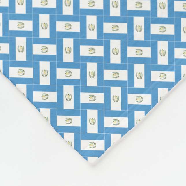Manta Polar Patrón de bandera de Guatemala (Esquina)