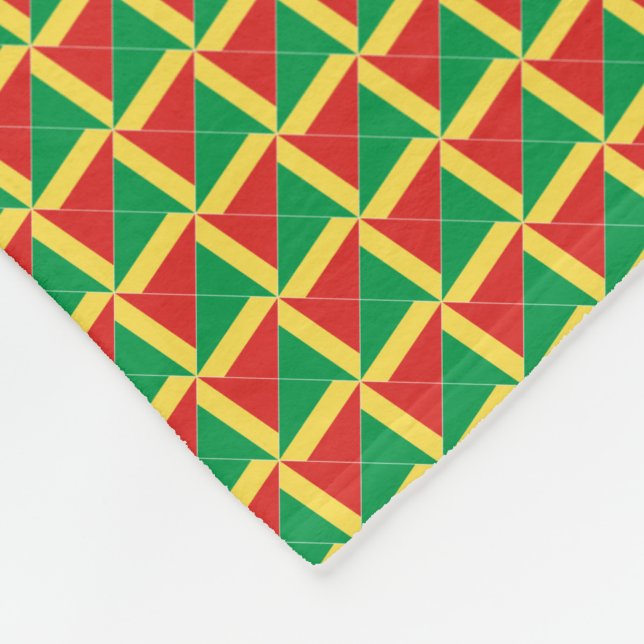 Manta Polar Patrón de bandera de la República del Congo (Esquina)
