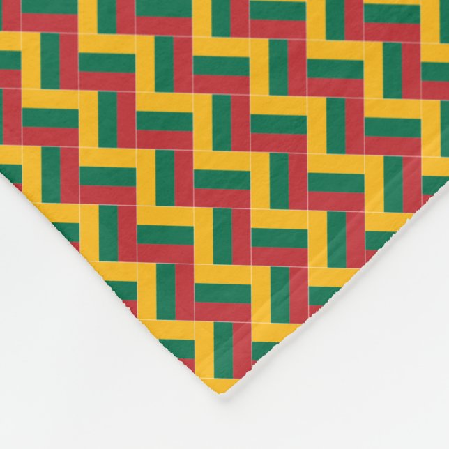 Manta Polar Patrón de bandera de Lituania (Esquina)