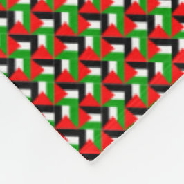 Manta Polar Patrón de bandera de Palestina de mosaico