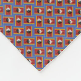 Manta Polar Patrón de bandera Eswatini de mosaico