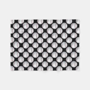 Manta Polar Patrón de béisbol pintado