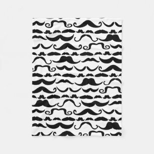 Manta Polar Patrón de bigote