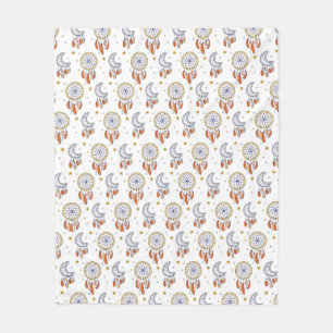 Manta Polar Patrón de boho de manala retro caprichoso