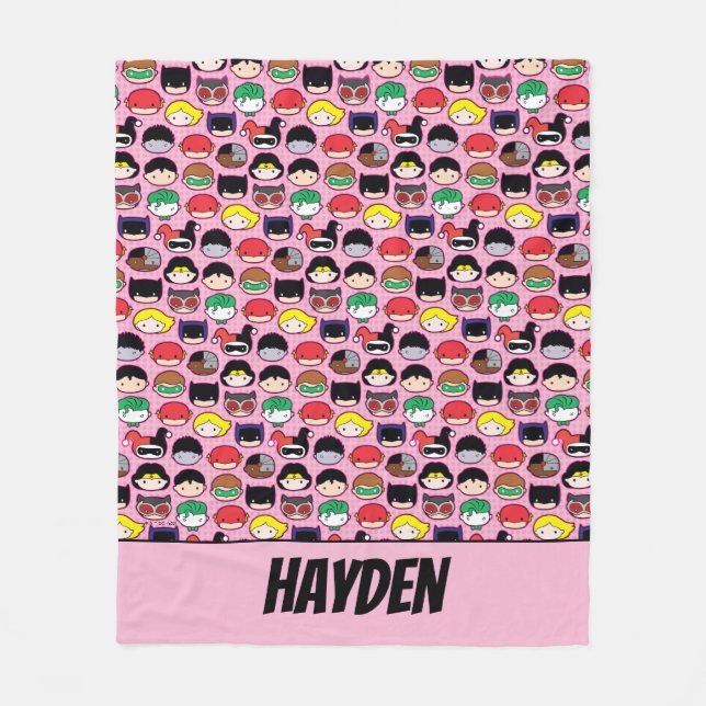 Manta Polar Patrón de cabeza de Chibi Justice League (Anverso)