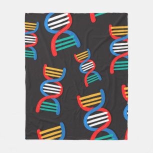 Manta Polar patrón de cadenas dna