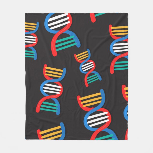 Manta Polar patrón de cadenas dna (Anverso)