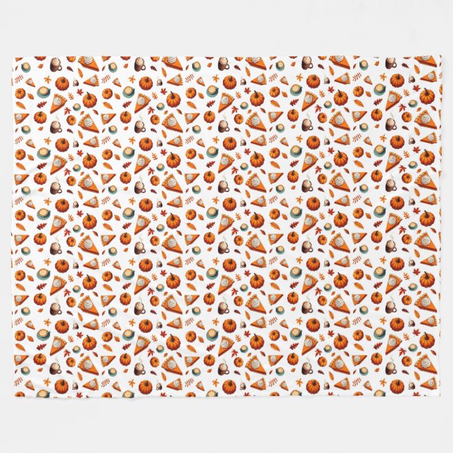 Manta Polar Patrón de caída (Frente (Horizontal))