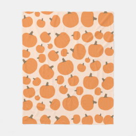 Manta Polar Patrón de calabaza