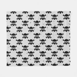 Manta Polar Patrón de calaveras al estilo pirata
