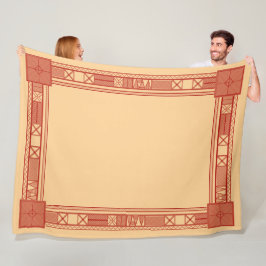 Manta Polar Patrón de calendario eslavo tradicional