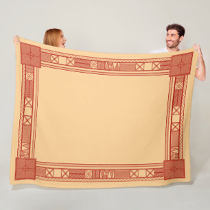 Manta Polar Patrón de calendario eslavo tradicional